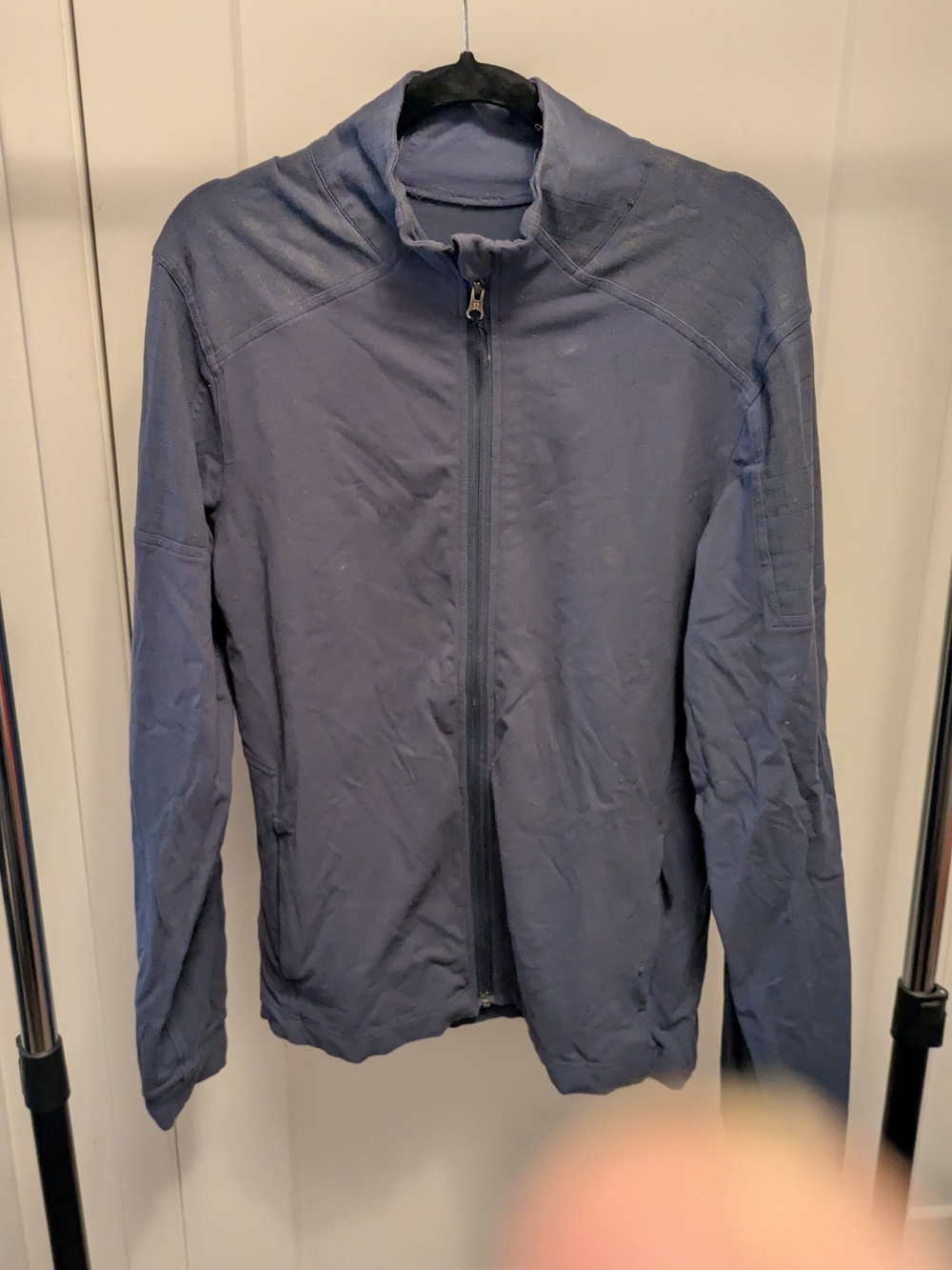 Ladies Lululemon Navy Full-Zip Jacket - Casual Lightweight Coat